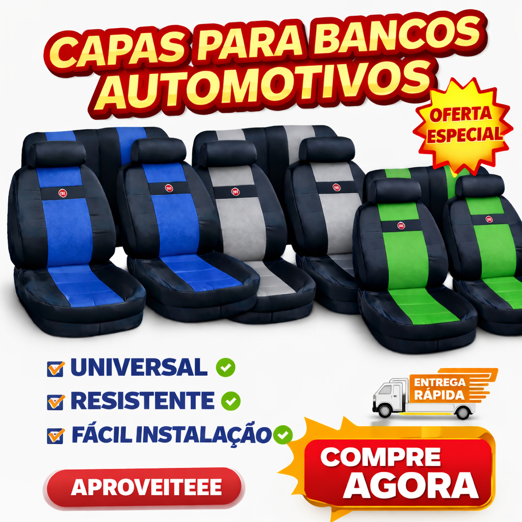 Jogo Capa De Banco Automotivo Fiat Nylon Resistente Universal Palio Uno Mobi Argo Strada Siena Punto Cronos Luxo