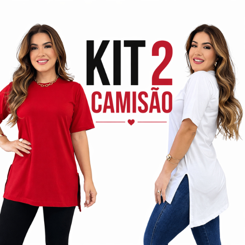 Kit 2 ou 1 Max T-shrt  Camisetão Feminina Blusa Lisa Oversized Tshirt Academia 100% Algodão Premium