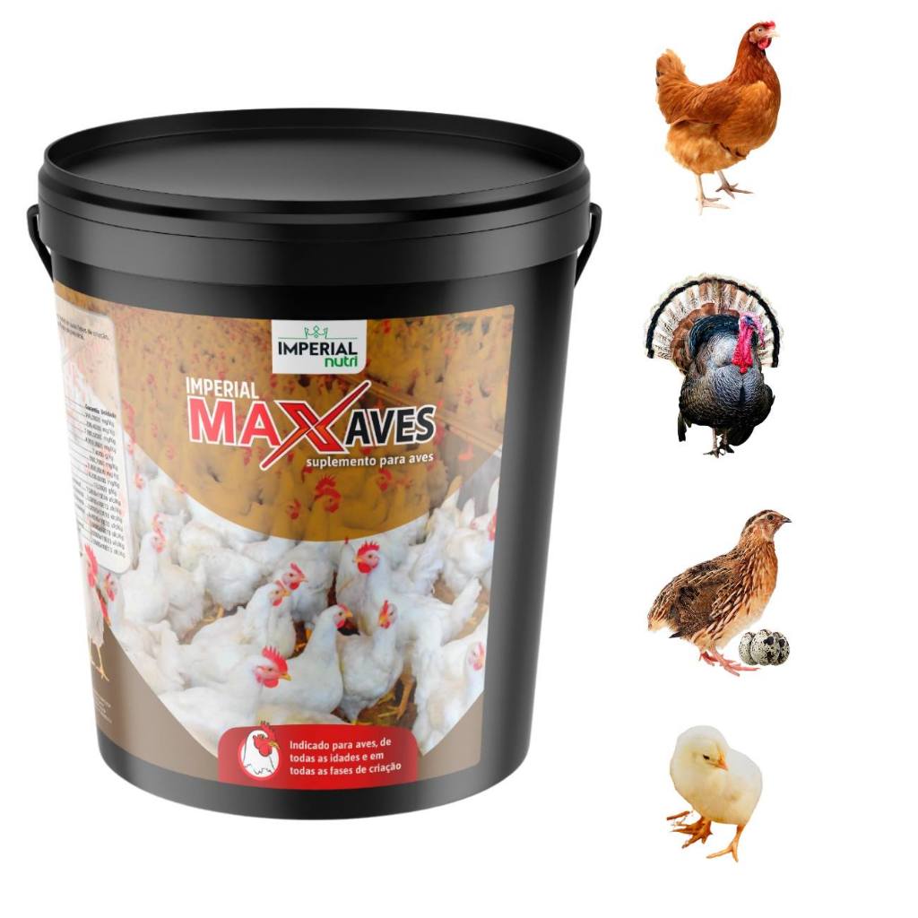 Suplemento Para Aves 1kg Núcleo Ração Frangos de Corte, Galinhas Poedeiras, Pintinhos.