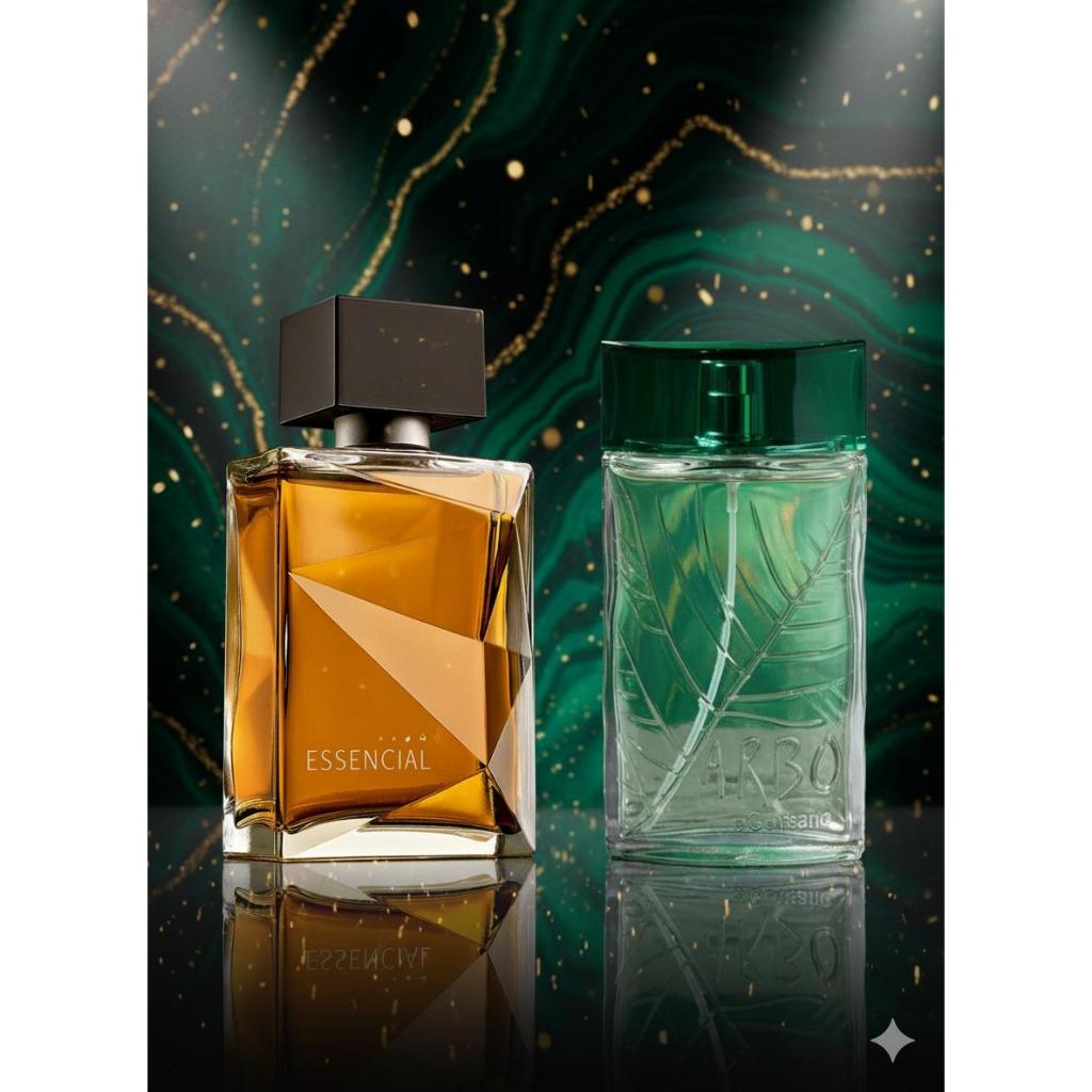 Kit masculino - Perfume Essencial Masculino e Arbo 100ml EDT Para Quem Quer Impressionar