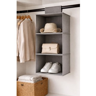 Organizador de Roupas Suspenso para Guarda-Roupas Nichos TNT Dobrável Armário Closet Cama Box em Oferta na Shopee