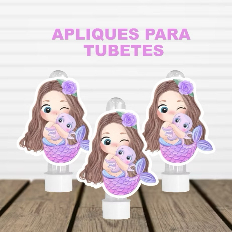 Fundo do mar aquarela - 30 Apliques para Tubetes - Festa infantil - Lembrancinhas personalizadas mimo papelaria