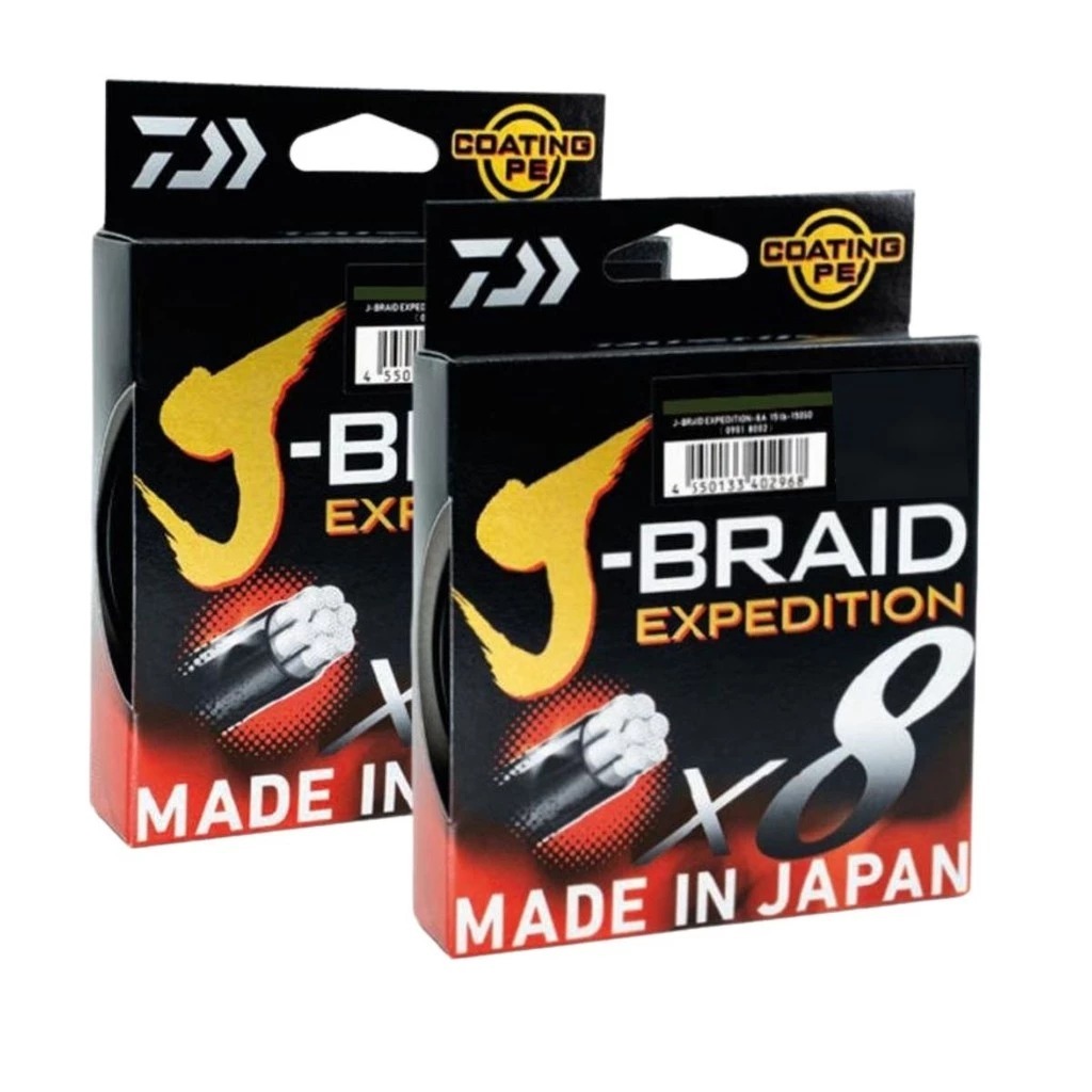 Linha Pesca Multifilamento Daiwa J-braid EXP 8x 150M Verde e multicolor   20 lb-25 lb-30 lb-40 lb-50 lb-60 lb
