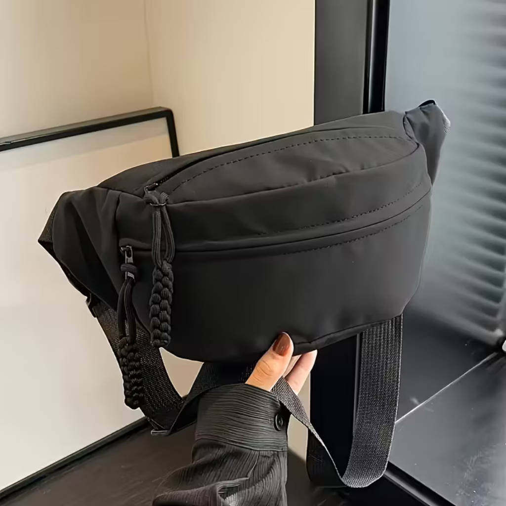 Pochete Bolsa Transversal Impermeável Unissex Tiracolo Compacta para Uso Diário, Shows, Viagens, Carnaval e Passeios