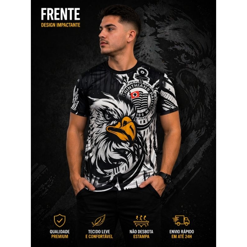 Camisa Da Torcida Gaviões Da Fiel -modelo novo - 2026