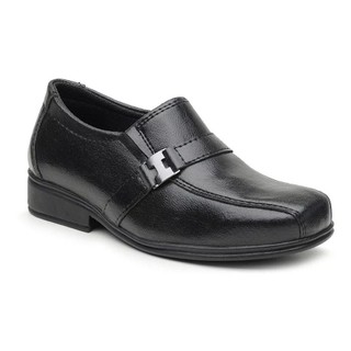 Sapato Social Infantil Masculino Meninos Confortável Preto Fivela Do 21 ao 36