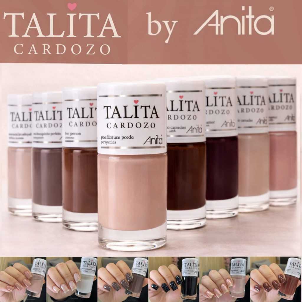 kit 8 Esmaltes Coleção Talita Cardozo Anita