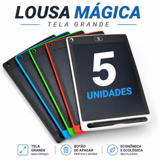 5 Lousa Magica Infantil Tablet Magico Grande Digital Lousa Para Desenho