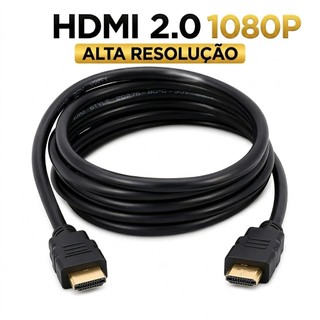 Cabo Hdmi 2.0 Fullhd 1080p 1 OU 1,5 Metros Compatível Consoles Tv Smartv Notebook Computador