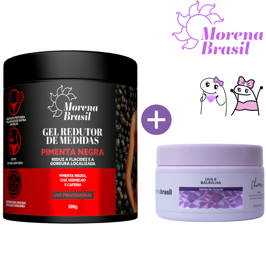 Gel Redutor de Medidas Pimenta Negra 500g | Morena Brasil