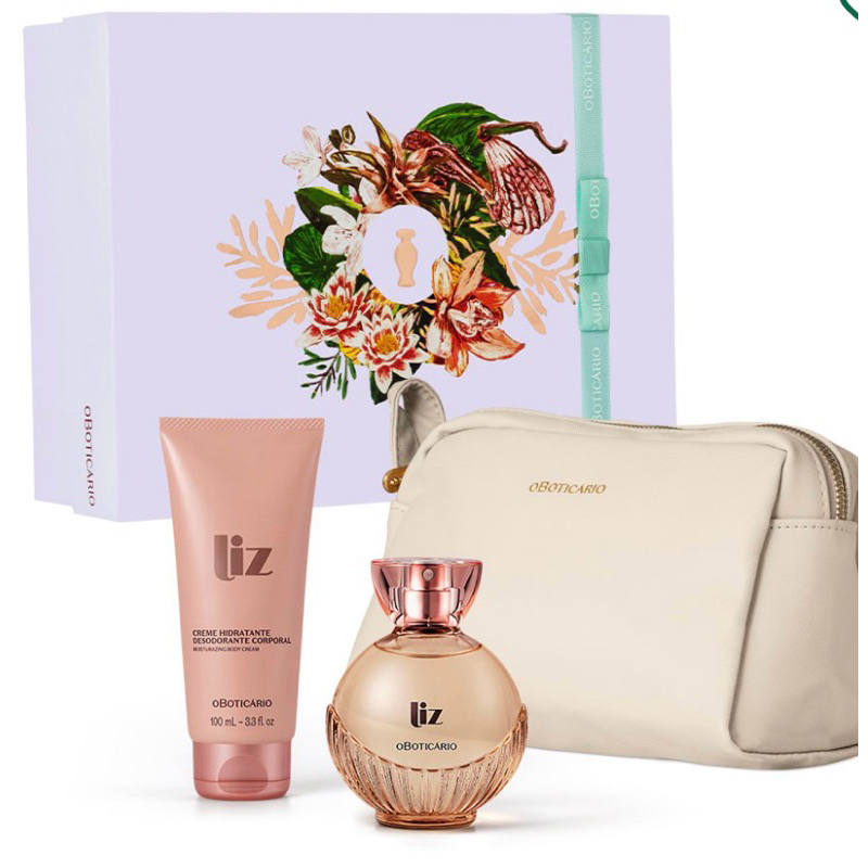 Kit Presente Dia das Mães Liz 3 Itens o Boticário – Perfume Feminino Hidratante | Presente Sofisticado — R$ 259,90 em Shopee