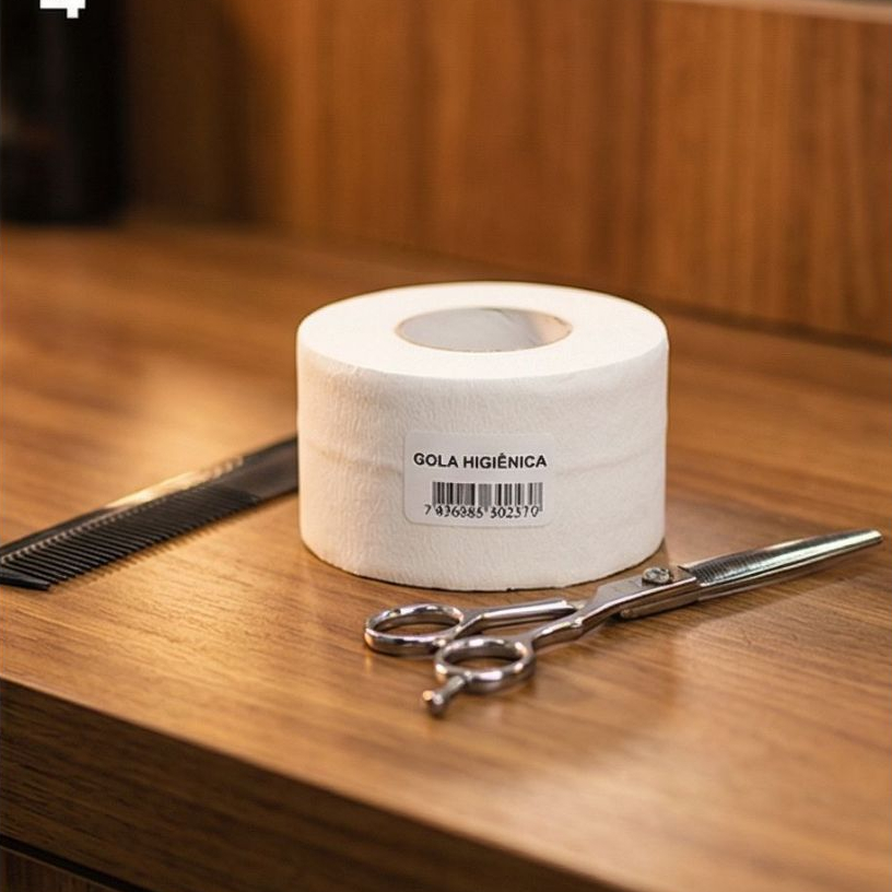 Gola Higiênica Descartável Pescoço Barbearia gola de proteção papel para pescoço Descartável e Impermeável