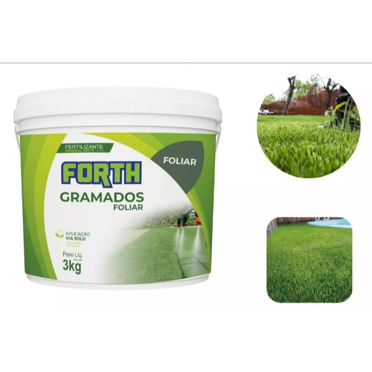 Adubo Para Grama Fertilizante Gramados Forth Foliar 3kg