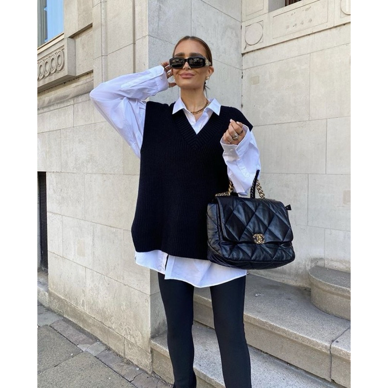 Colete Feminino Tricot   Pullover Tricô Luxo Max Colete Tricô Moda Feminina Inverno Lançamento