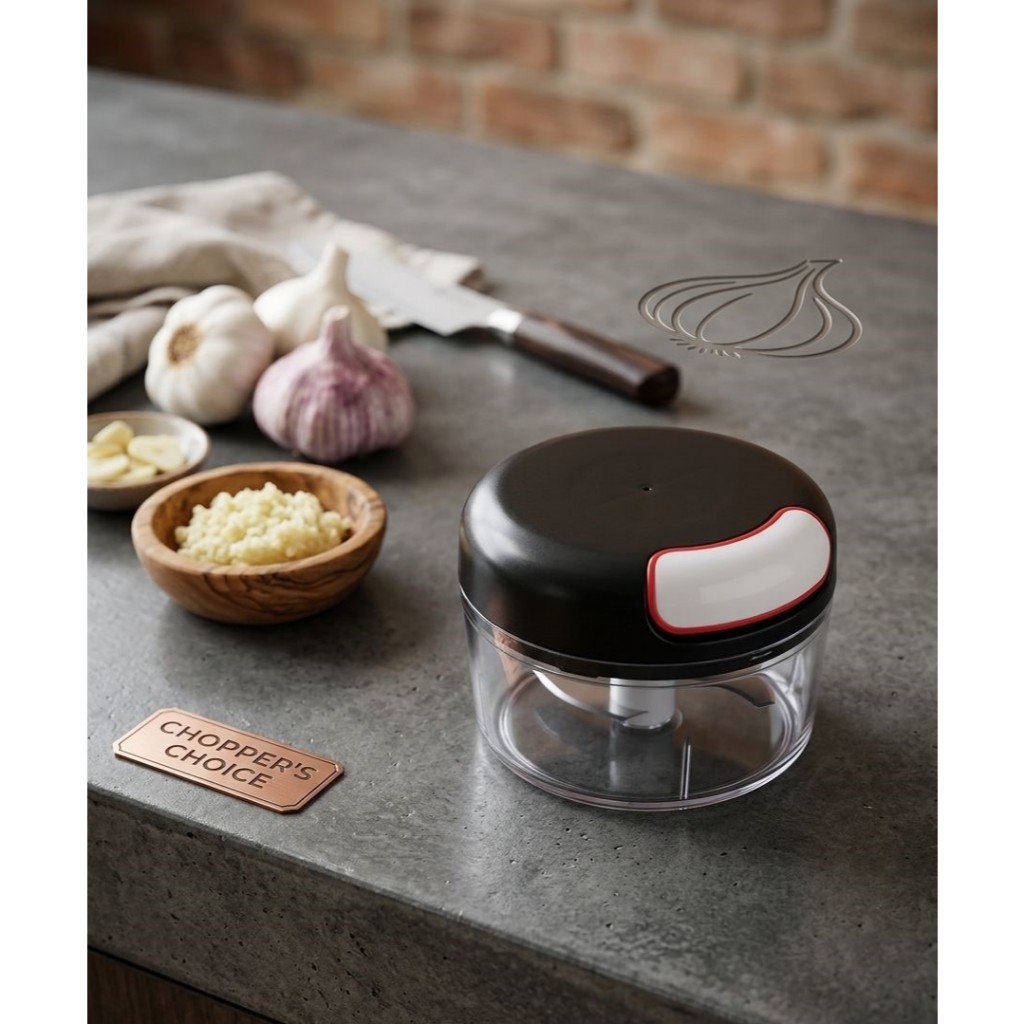 Mini Triturador 1 Unidade Kit 2 Unidades processador De Alimentos  Pica Legumes E Temperos Em Segundos 180ml Cor Preto