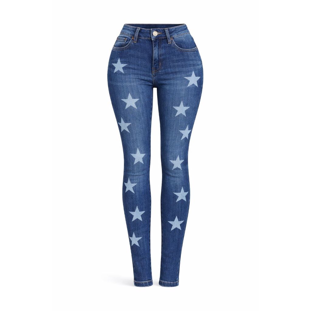 Calça Jeans Feminina da Planet Girls Original Skinny/Flare com Lycra Cintura Alta — imagem 2 de 2