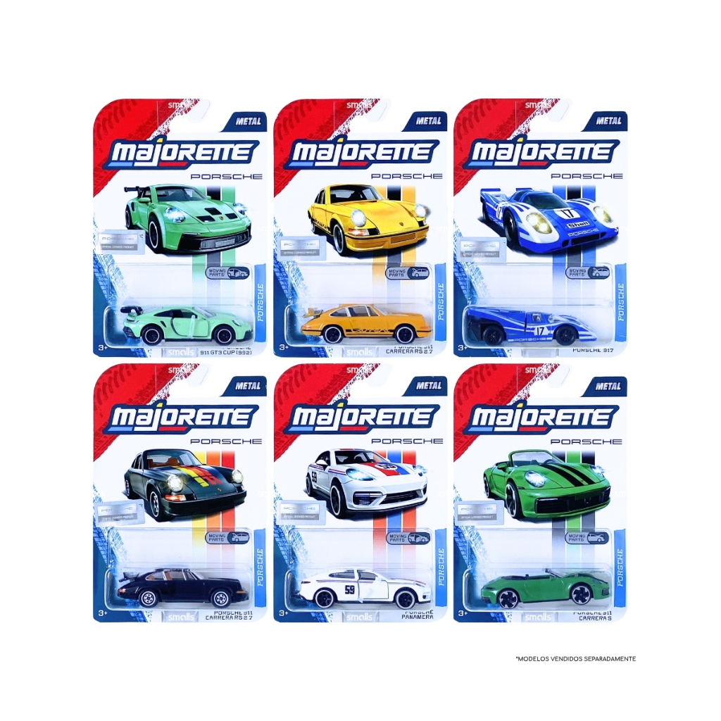 Majorette Premium Porsche - Carrinho Miniatura - À Escolha