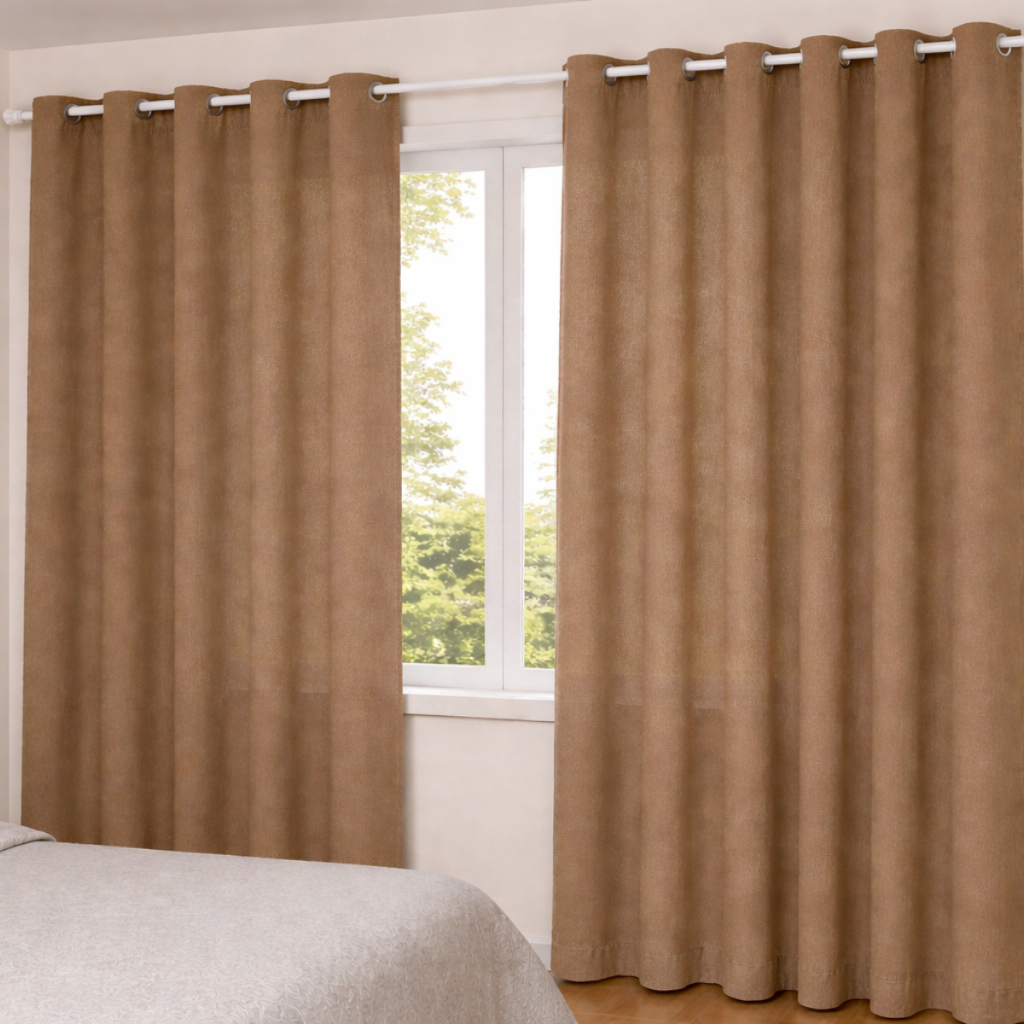 Cortina Microfibra 3,20x2,20 Sala e Quarto com Ilhós