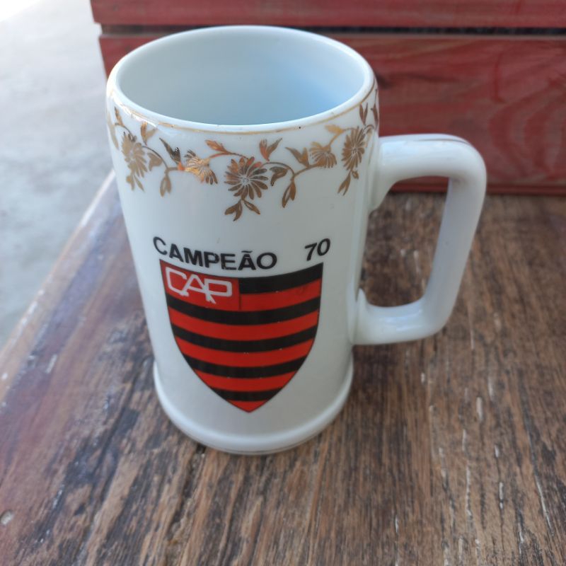 Caneca athlético paranense cap campeao 70 vintage steatita