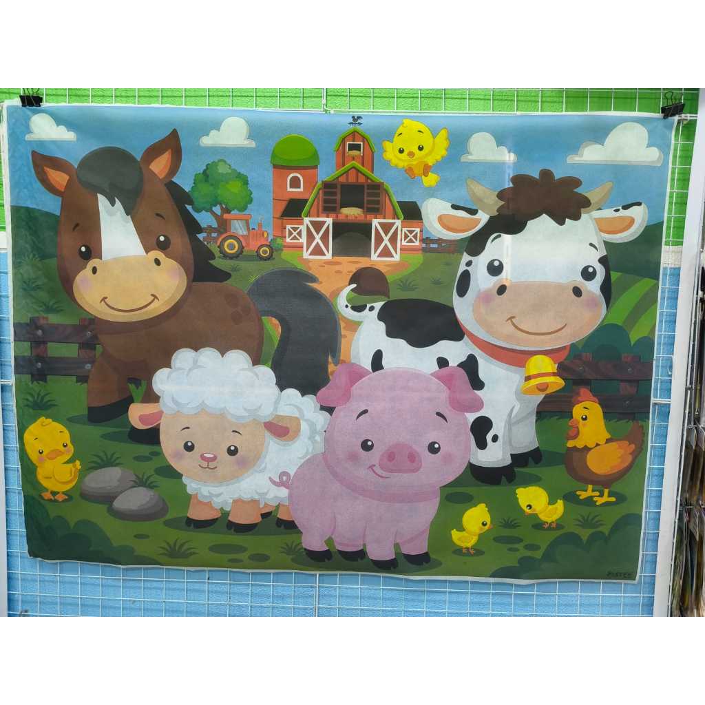PAINEL TNT TEMAS - STITCH/HOMEM ARANHA/ FAZENDINHA - 1,40 CM X1.OO CM - PIFFER