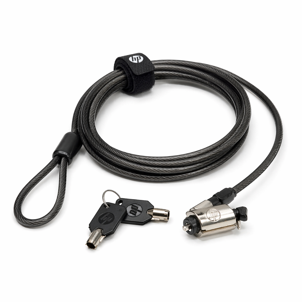 Cabo Trava de Segurança HP Nano Keyed Cable Lock Original Antifurto para Notebook Alta Qualidade