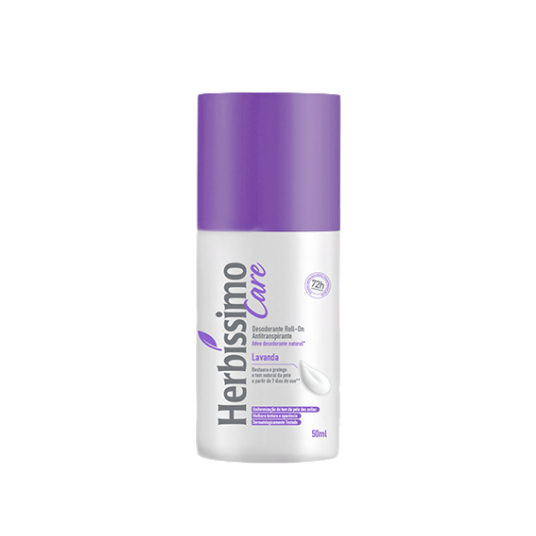 Desodorante Roll-On Antitranspirante Herbíssimo Care Lavanda 50ml