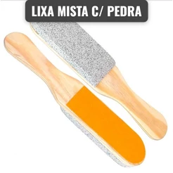 Lixa para os Pés com Pedra Pomes, Lixa Mista p/ Pedicure