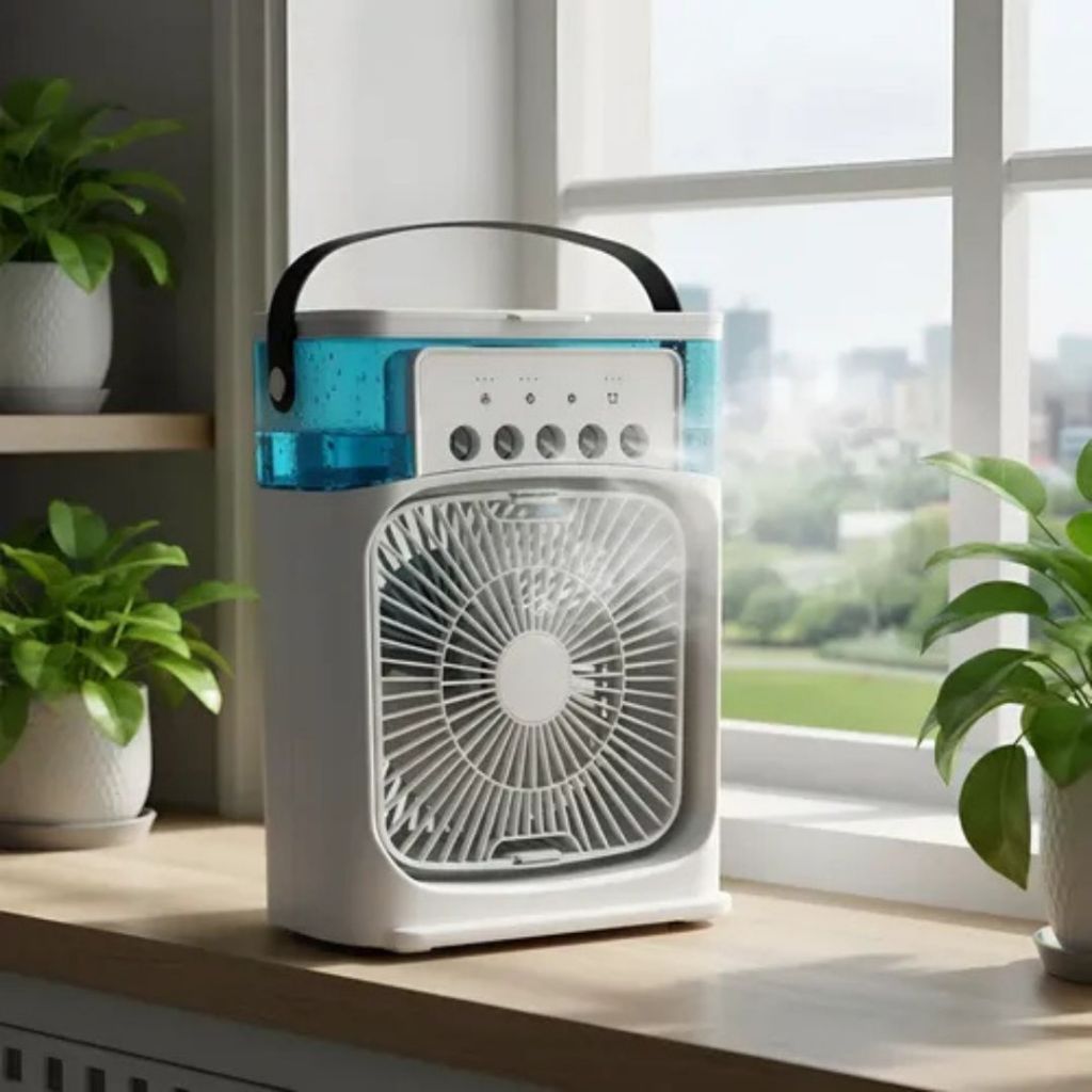 Mini Ar Condicionado Ventilador Umidificador Climatizador