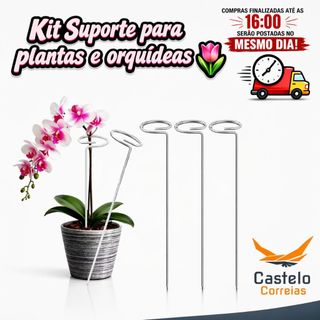 Haste tutor suporte para plantas orquideas flores rosas