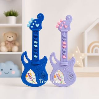 Guitarra Brinquedo Musical Eléctrico Com Som Piano