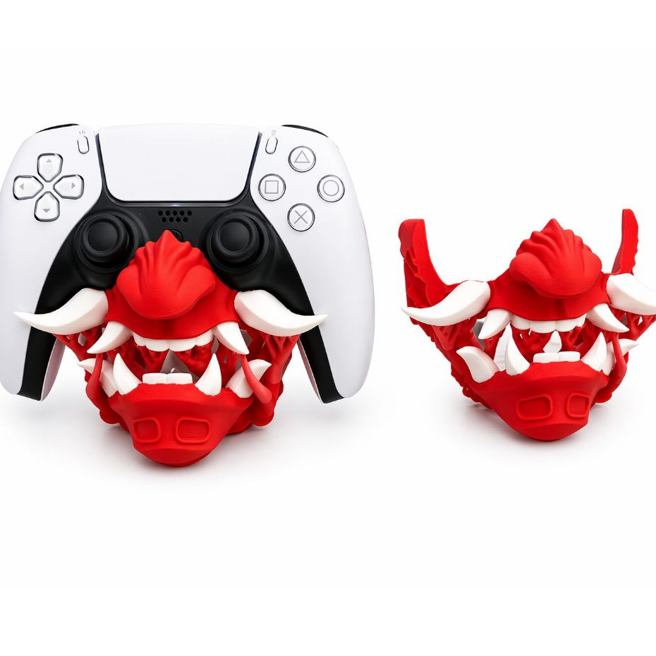 Máscara Oni - Suporte para Controle de PS5 / suporte mascara para game / consoles vídeos game