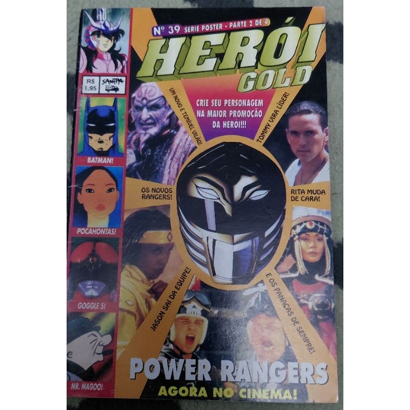 Revista Herói Gold 39 - Especial Power Rangers O Filme - 1995