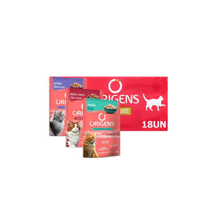 Sachê Origens Gato 85g 18 Unidades