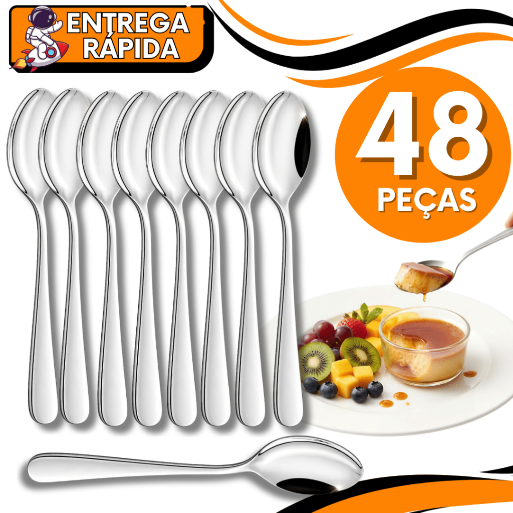 Colheres de Sobremesa para Restaurantes Buffet Festa Doceria Sorvete Variáveis Utilidade