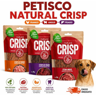PETISCO NATURAL CRISP STEAK ANGUS FRANGO E FIGADO 100GR PROMOÇÃO