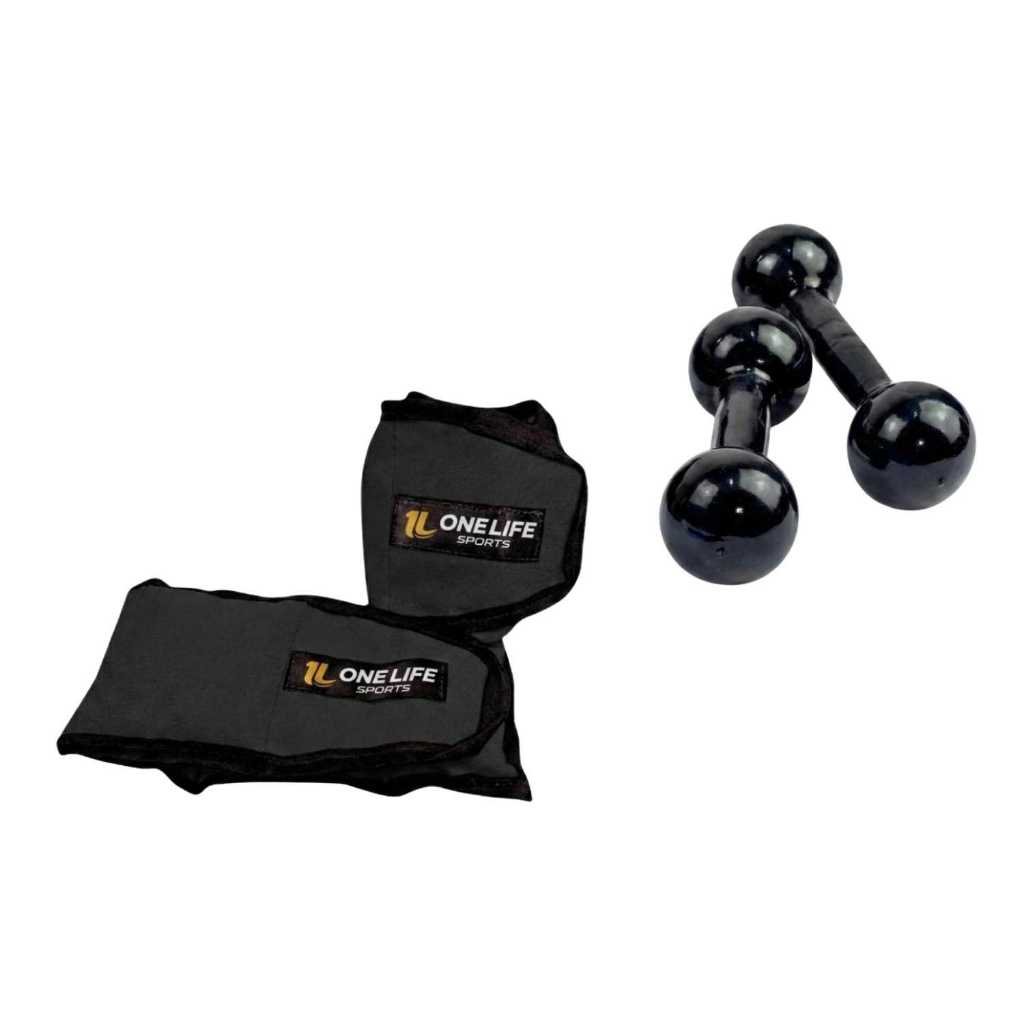 Kit Caneleira e Halter 1kg One Life Sports