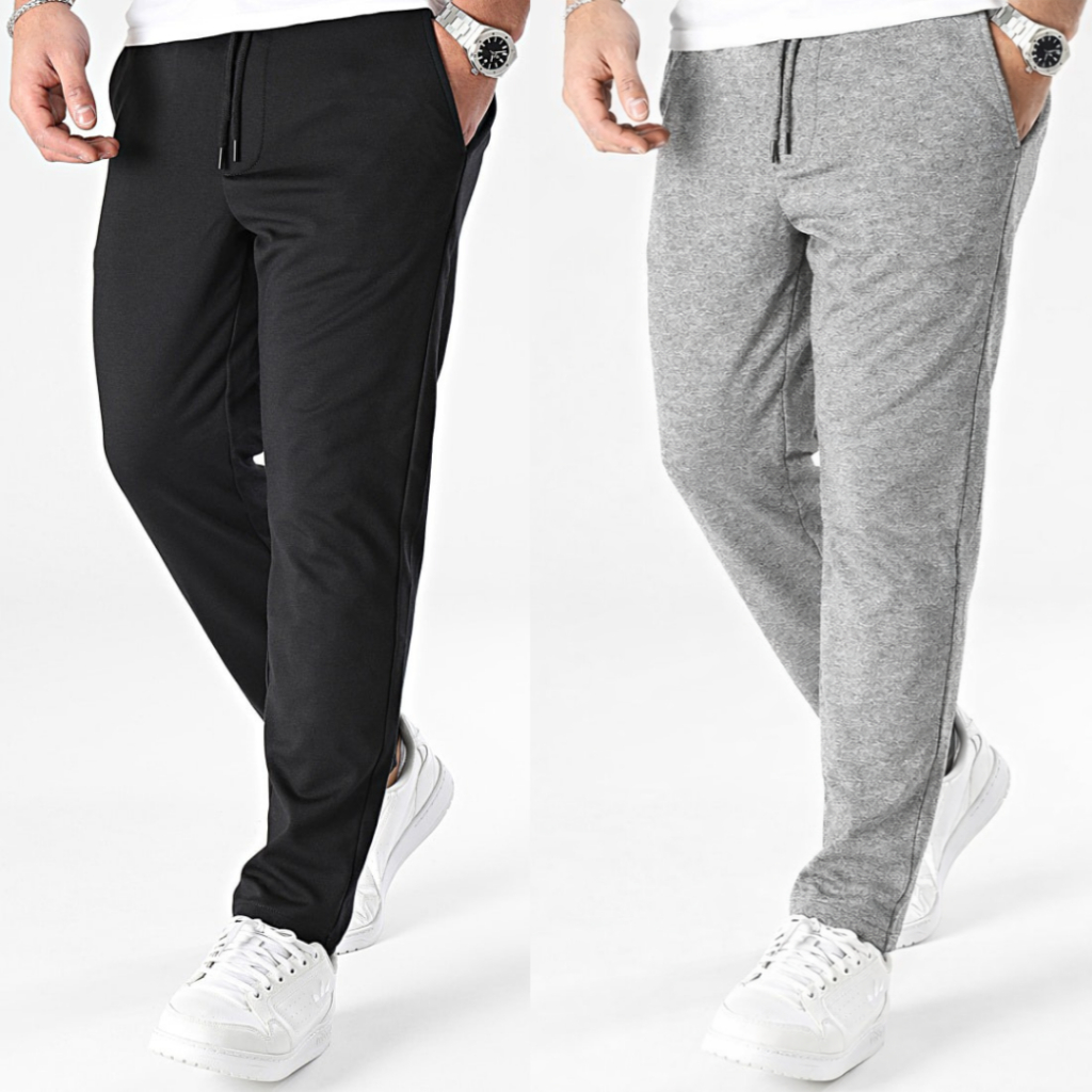 Calça Moletom Masculina Esportiva Com Punho Calça Moletinho Basica Slim Fit