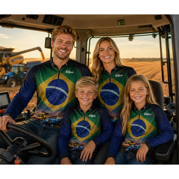 Camisa Camiseta Agro Dryfit Manga Longa Toque Gelado Proteção UV50+ Sublimação Alta Qualidade GLL-183