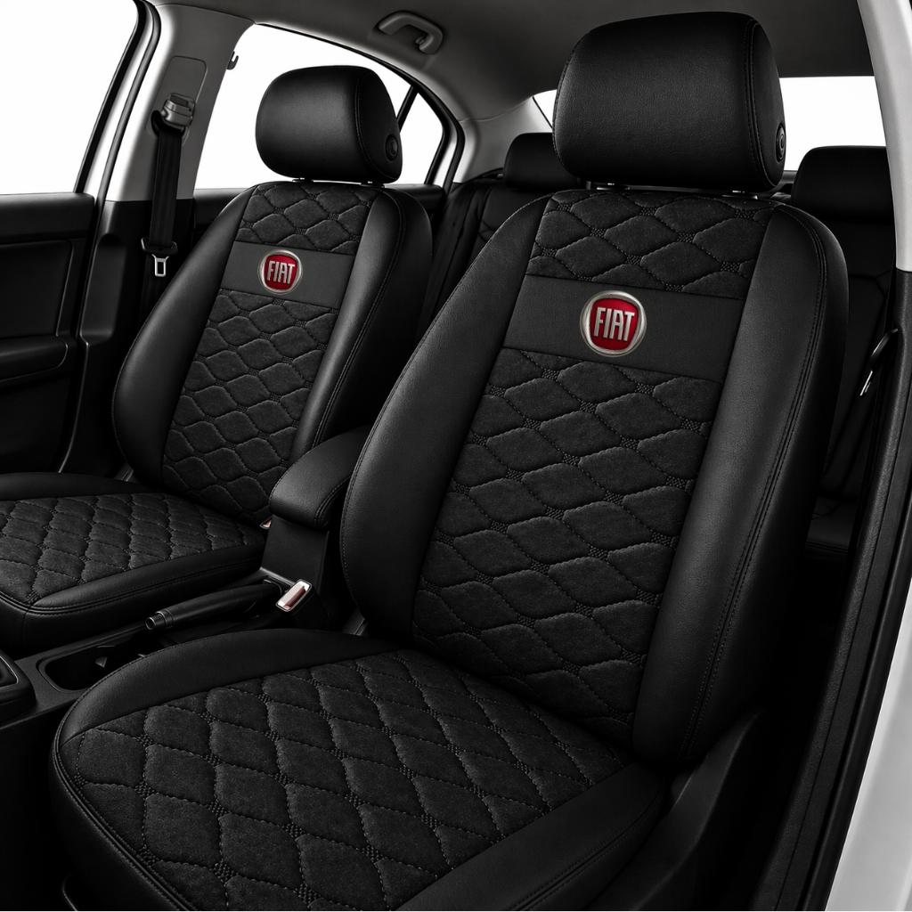 Jogo Capa Tecido COURO Diamante Banco Carros Fiat Uno Fiat Palio - Fiat Siena - Fiat Palio Wekeend