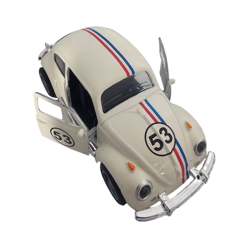 Carrinho Fusca Ferro Fricção Metal Miniatura Brinquedo 53 Herbie