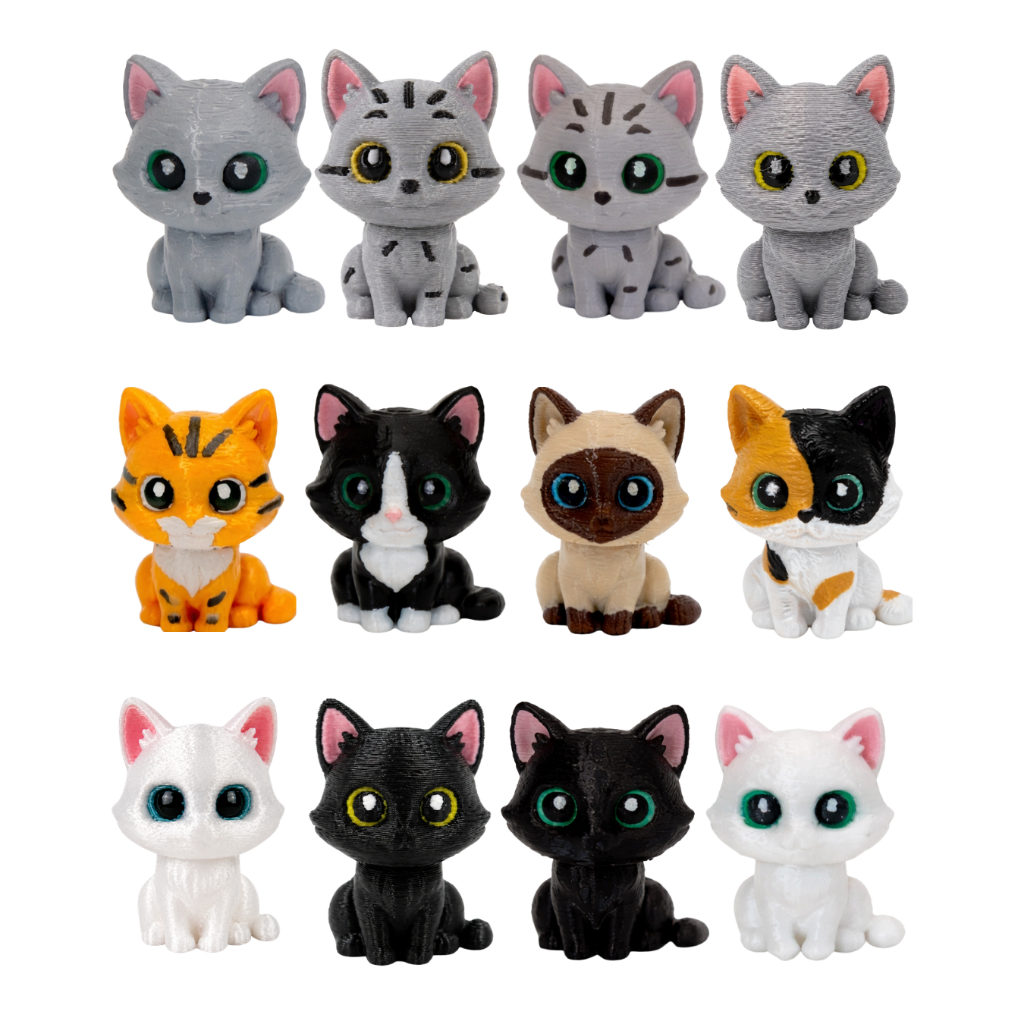 Gato Miniatura Decorativa Fofinho | Escolha a Raça do Seu Gatinho | Decoração ou Chaveiro