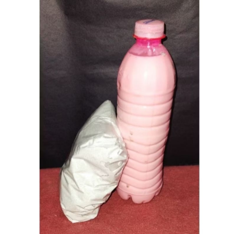 kit pronto 500 ml cola resinada com calcita mais 1/2 kg de sucata de vidro