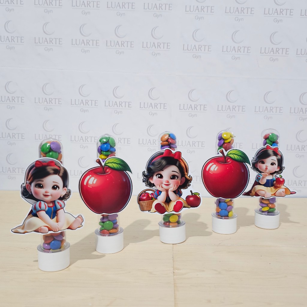 Apliques para Tubetes Personalizado BRANCA DE NEVE BABY Lembrancinhas Festa Infantil