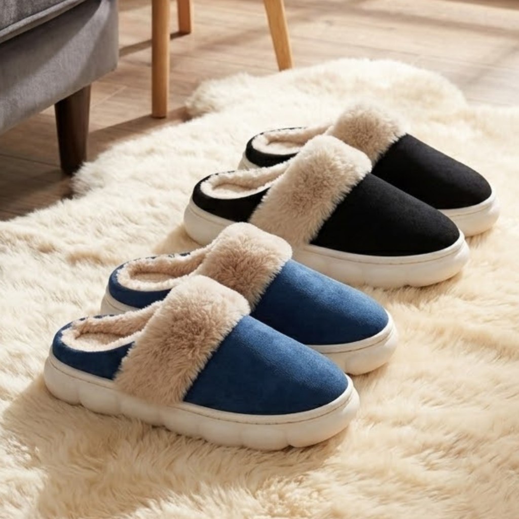 Pantufa Nuvem Infantil Menino Menina Forrada Antiderrapante