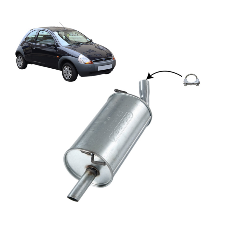 Escapamento Silencioso Traseiro Ford Ka 1.0 8v 1999 á 2007