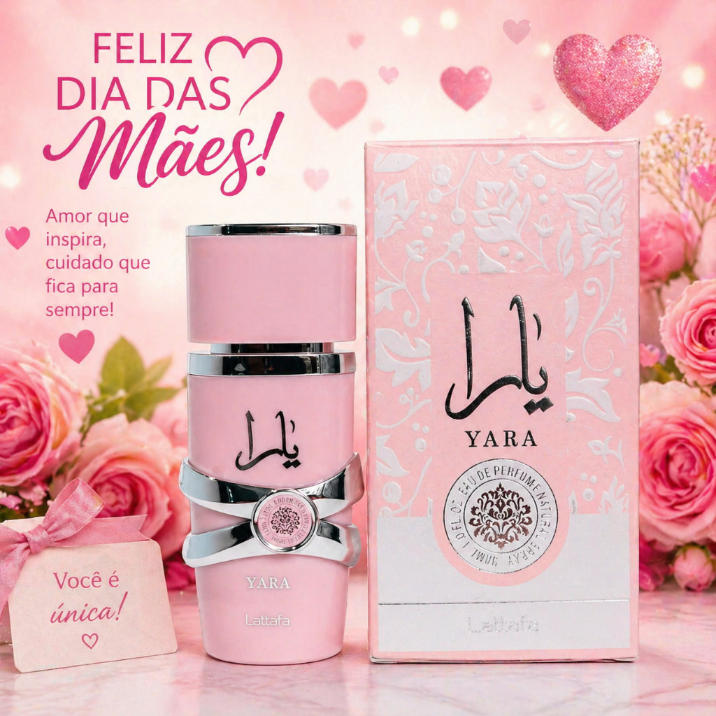 Perfume Arabe Feminino Yara 30ml Adocicado irresistivel Entrega rapida Floral Cremoso dia das maes