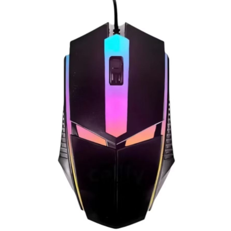 Mouse Gamer Anúbis MU003 RGB USB com Fio 1200 DPI LED Ergonômico Plug and Play Barato Cabo  1.25M