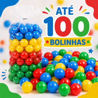 Bolinhas para Piscina até 100 Unidades Coloridas 76mm alta Qualidade Não Amassa Envio rápido