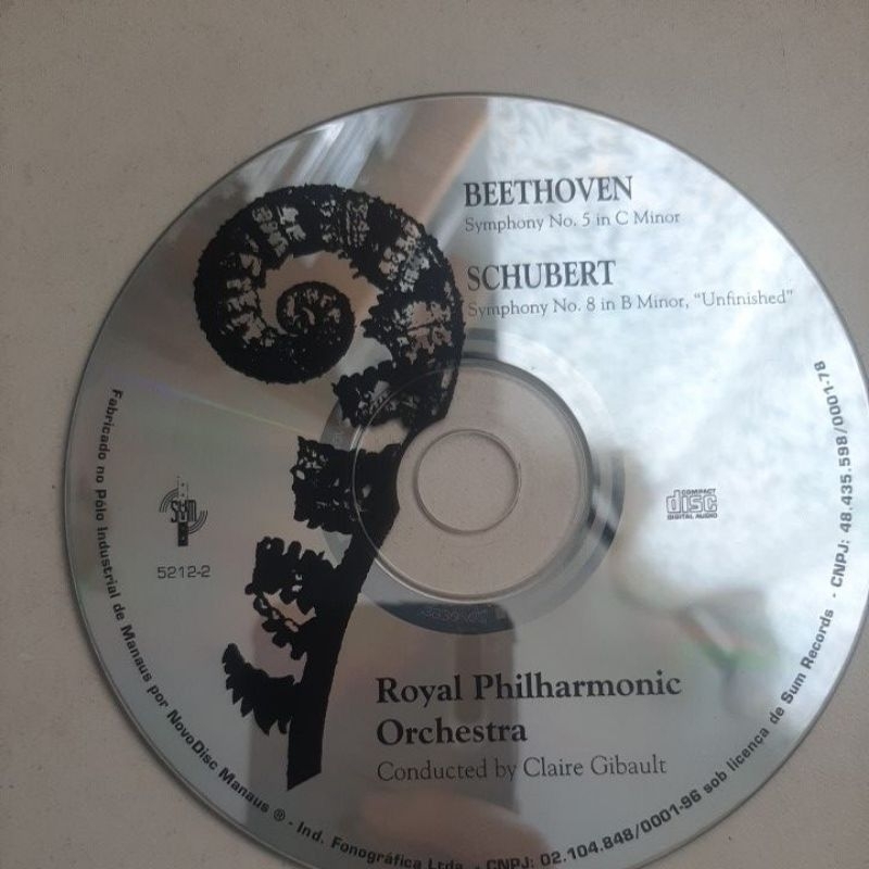 Cd Royal philharmonic Orchestra Beethoven  Schubert