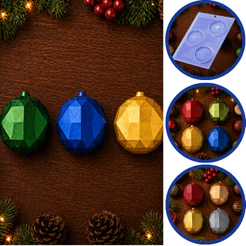 1~5 Forma silicone p chocolate bola de natal facetada Porto cod P1001 (CHOCO)